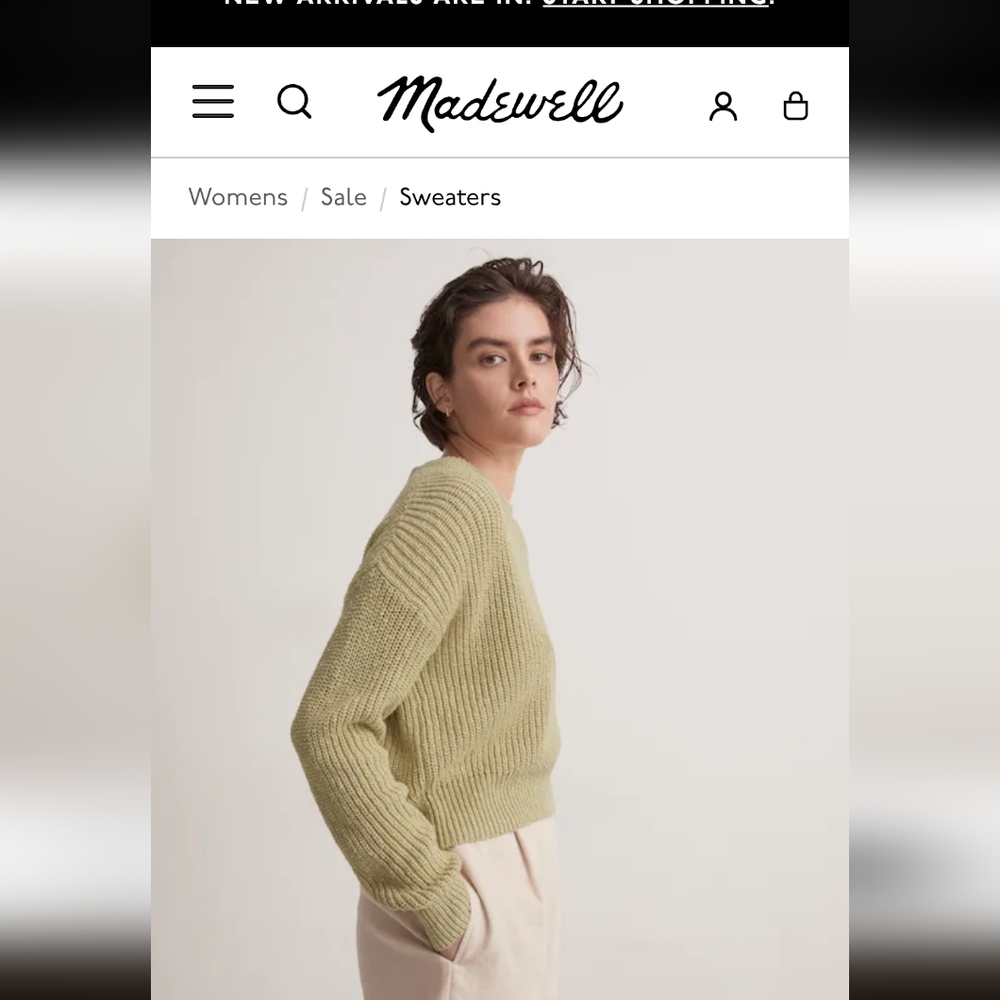 Madewell Mint Green Women's Sweater Preloved From RTR